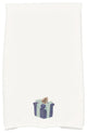 Gift Wrapped 18"x30" Navy Blue Holiday Print Kitchen Towel