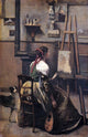 Jean-Baptiste-Camille Corot The Artist's Studio Gallery Wrapped Canvas Print