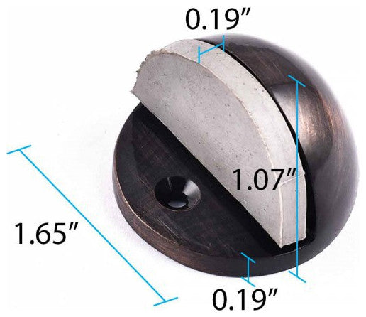 Oil Rubbed Bronze Door Stopper Adjustable Height Floor Mount Pack of 12