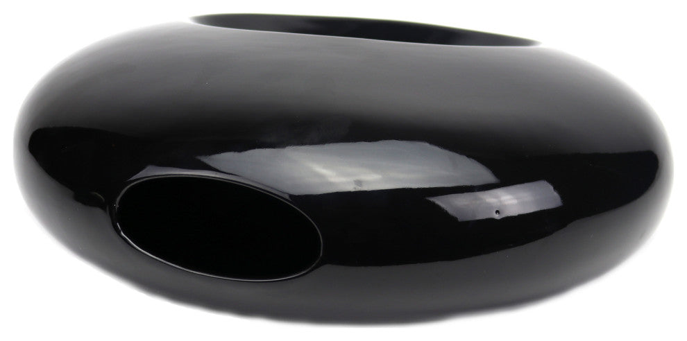 Global Ceramic Vase Black