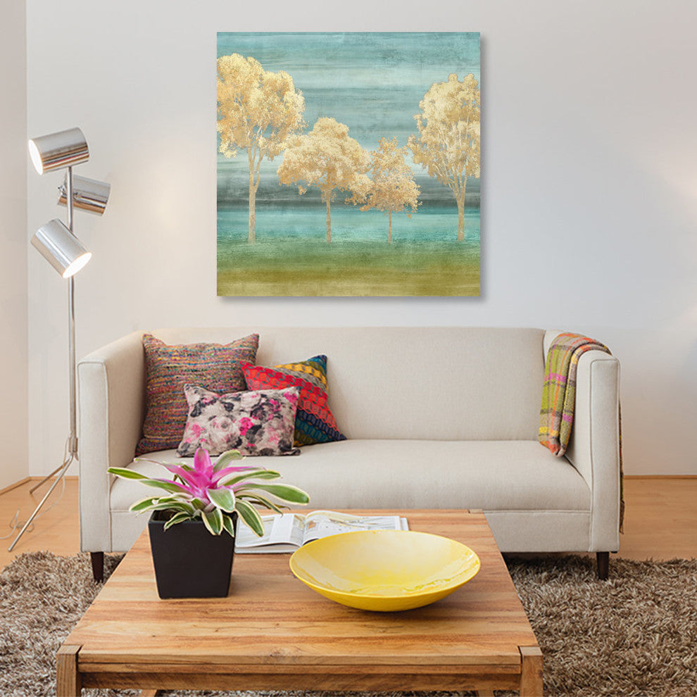 "Blue Horizons I" by Chris Donovan, Canvas Print, 26"x26"