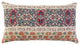 Red Beige Patterned Panel Lumbar Pillow