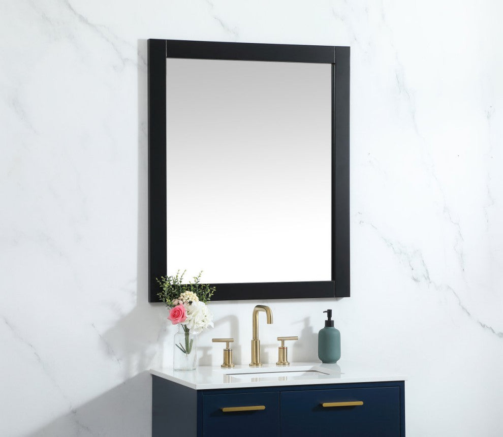 Alice Vanity Mirror, 30"x36", Black
