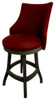 Swivel Wood Counter Bar Stool 26", Bellissima, Red - Dark Shadow