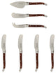 7 Piece Laguiole Pakkawood Cheese Set