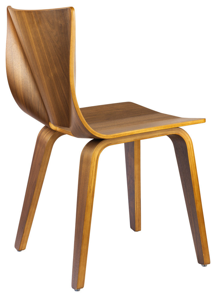 V Wide Chair, Walnut