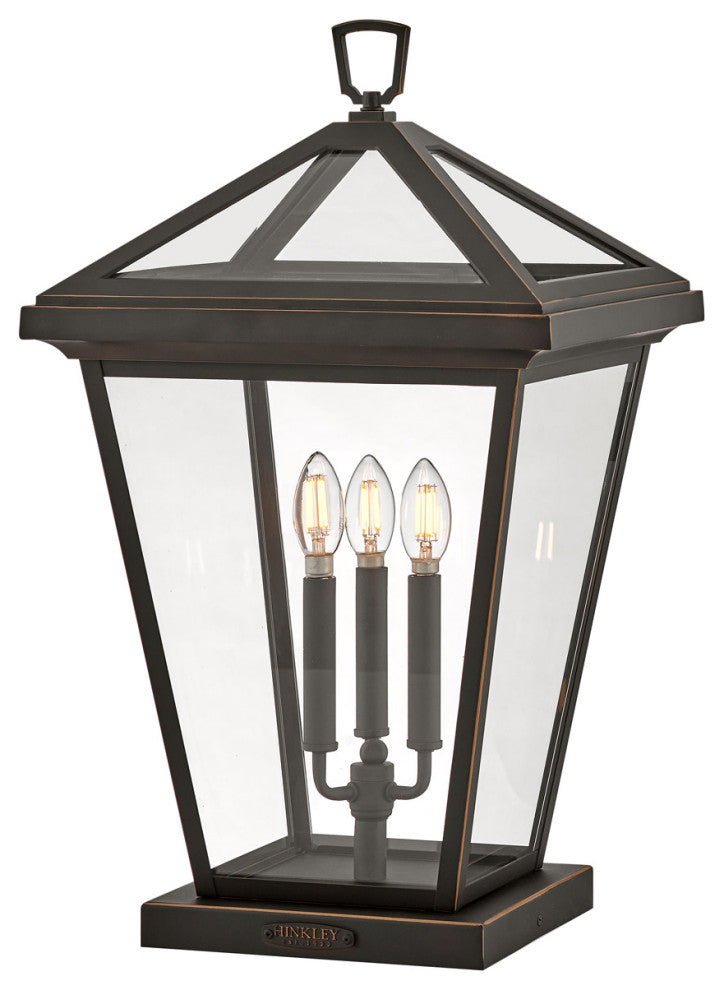 Hinkley Lighting 2557 Alford Place 3 Light 26" Tall Outdoor Post - Oil Rubbed