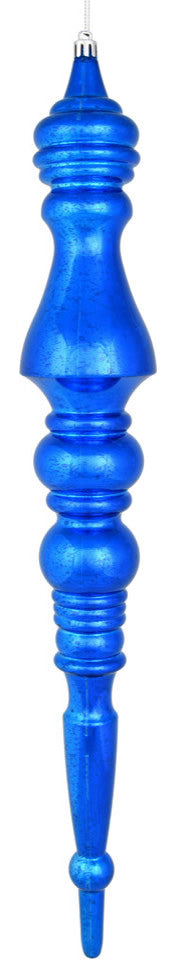 Vickerman N190902D 20" Blue Mercury Finial, Pack of 2