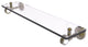 Pacific Grove 16" Glass Shelf with Dotted Accents, Antique Brass