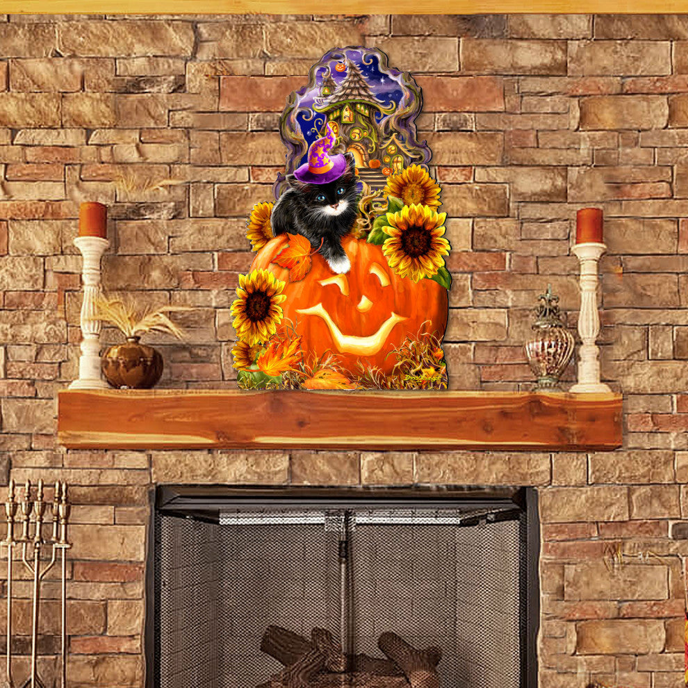 Halloween Kitten Door Decor