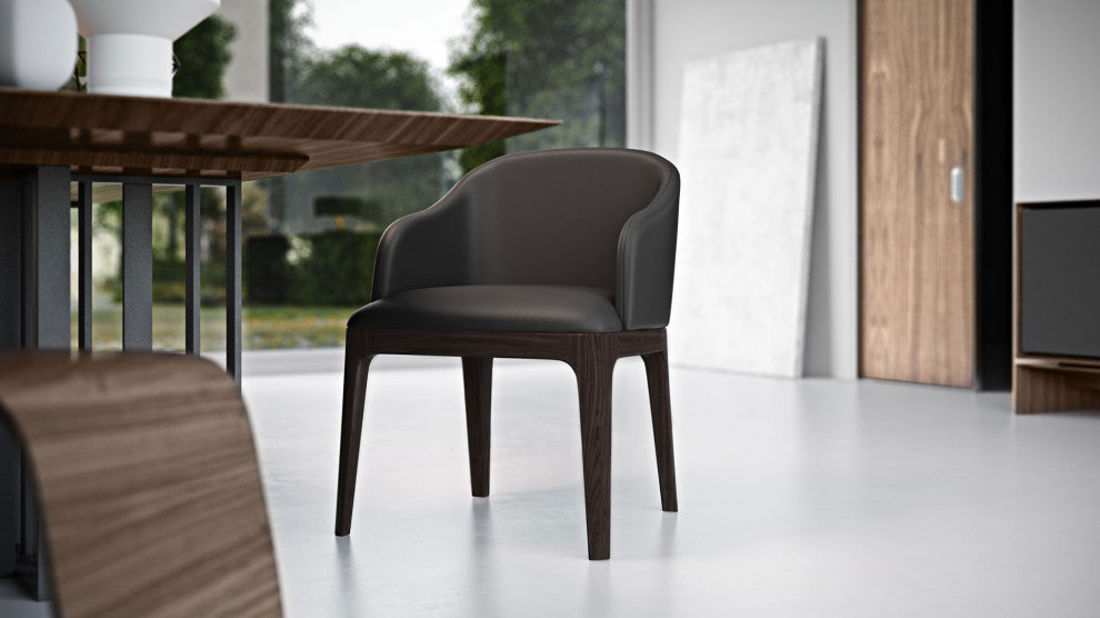 Milford Chair Graphite Eco Leather