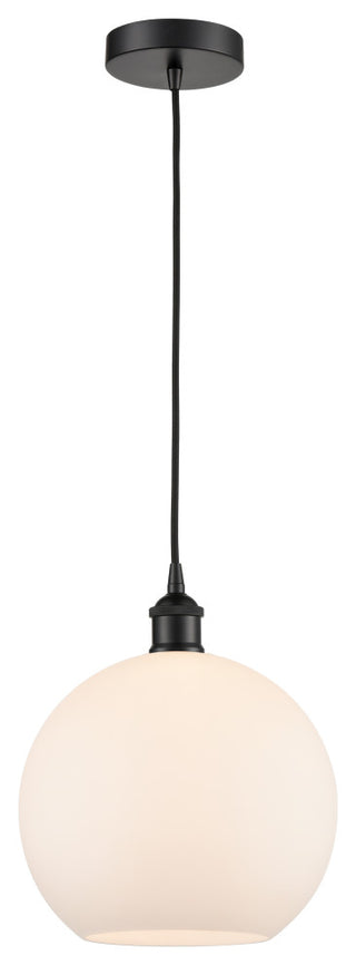 Innovations 616-1P-BK-G121-10 1-Light Mini Pendant, Matte Black