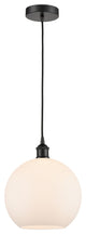 Innovations 616-1P-BK-G121-10 1-Light Mini Pendant, Matte Black