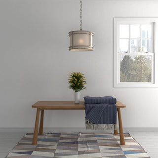 Mila Transitional Shaded Single-Light Drum Pendant