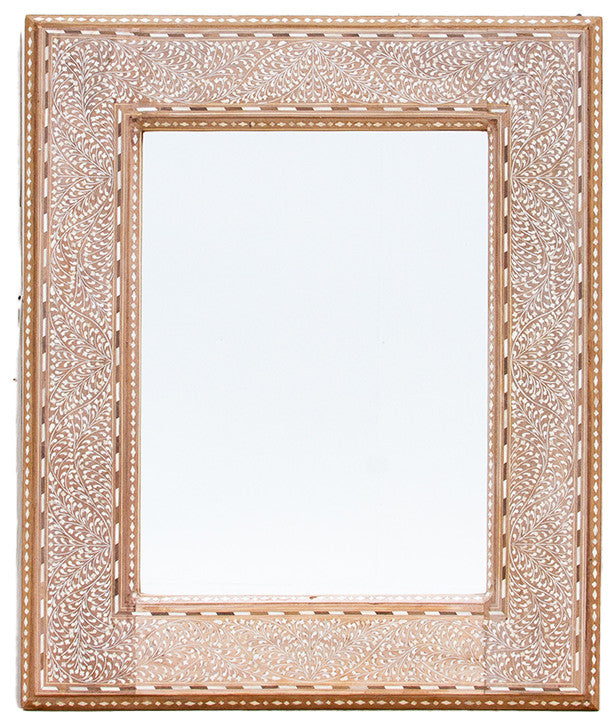 Charming Anglo-Indian Inlaid Mirror