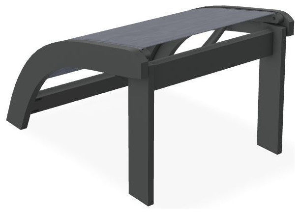 Adirondack Sling Outdoor Ottoman, Augustine Denim/Graphite