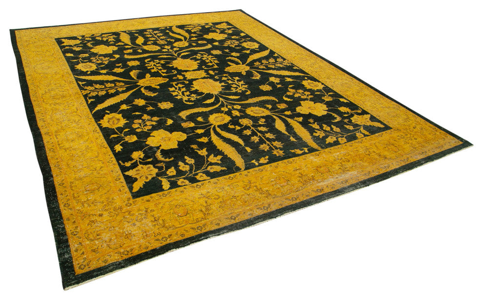 Rug N Carpet - Handwoven Oriental 9' 5" x 11' 5" Decorative Oushak Area Rug