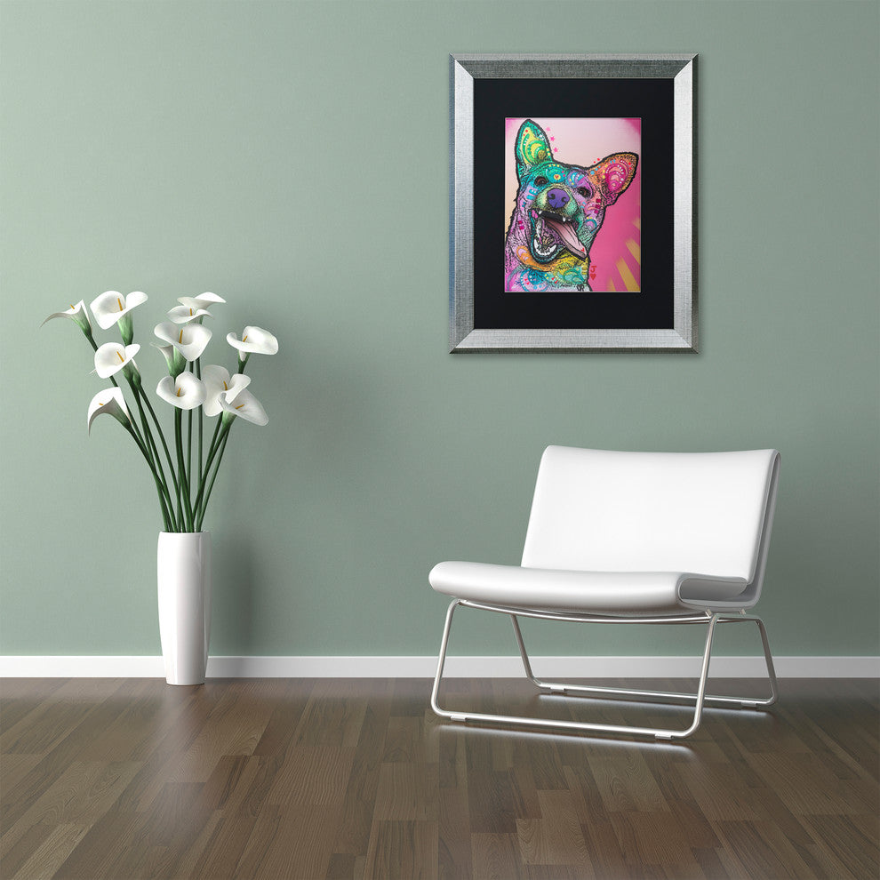 Dean Russo 'Jack' Matted Framed Art, Silver Frame, Black Mat, 16x20