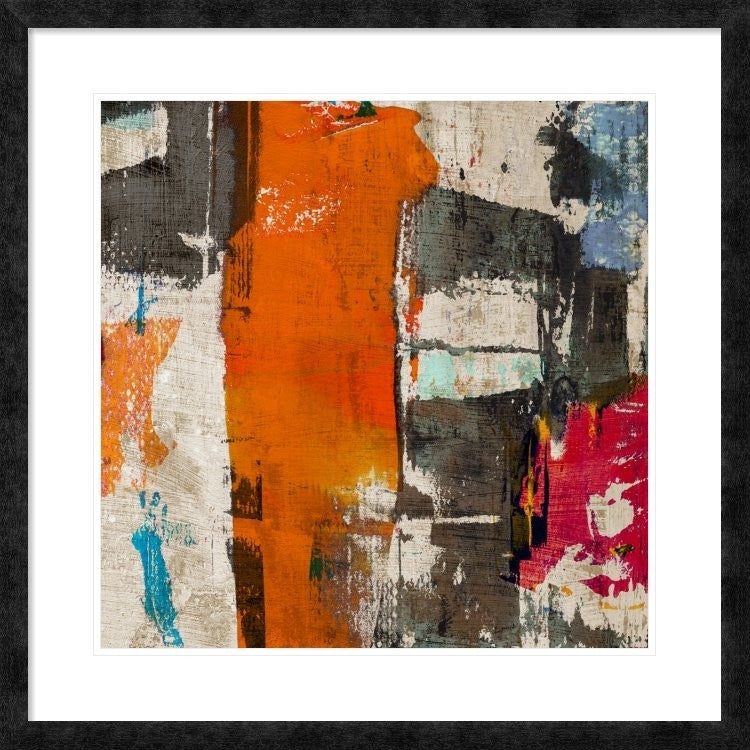 "Colors Royale II" Framed Digital Print by Anne Munson, 32"x32"