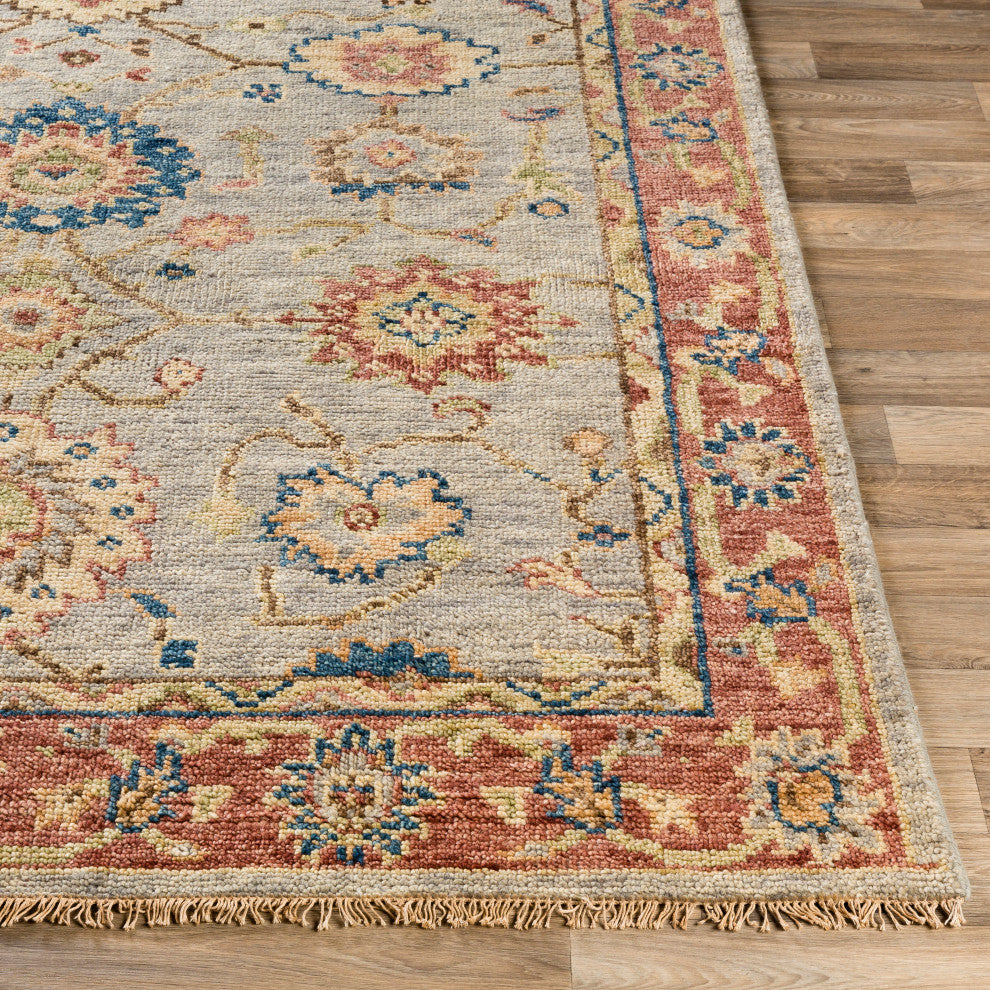 Surya Biscayne BSY-2304 Traditional Area Rug, 2' x 3' Rectangle