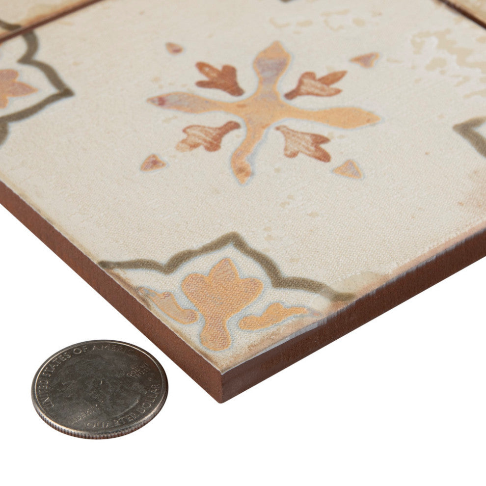 Mirambel Marron Ceramic Floor and Wall Tile