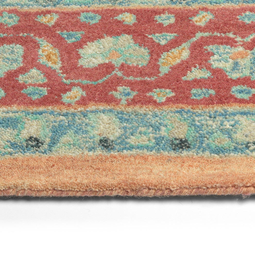 Charlotte Collection Peach 4'' x 6'' Rectangle Indoor Area Rug