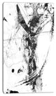 "Abstract Black Stain" Canvas Print, 20"x40"