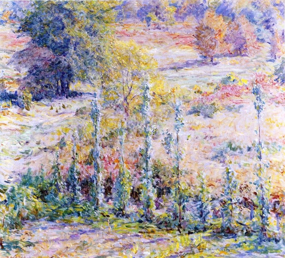 Robert Lewis Reid Out of My Window, Gallery Wrapped Canvas Print, 20"x25"