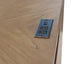 Traditional Credenza Wood Office Desk Writing Table Light Brown