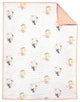Nursery Works Menagerie Organic Cotton Hand-Quilted Blanket