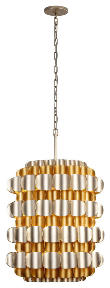 Swoon 6-Lt Foyer - Antique Gold/Gold Dust