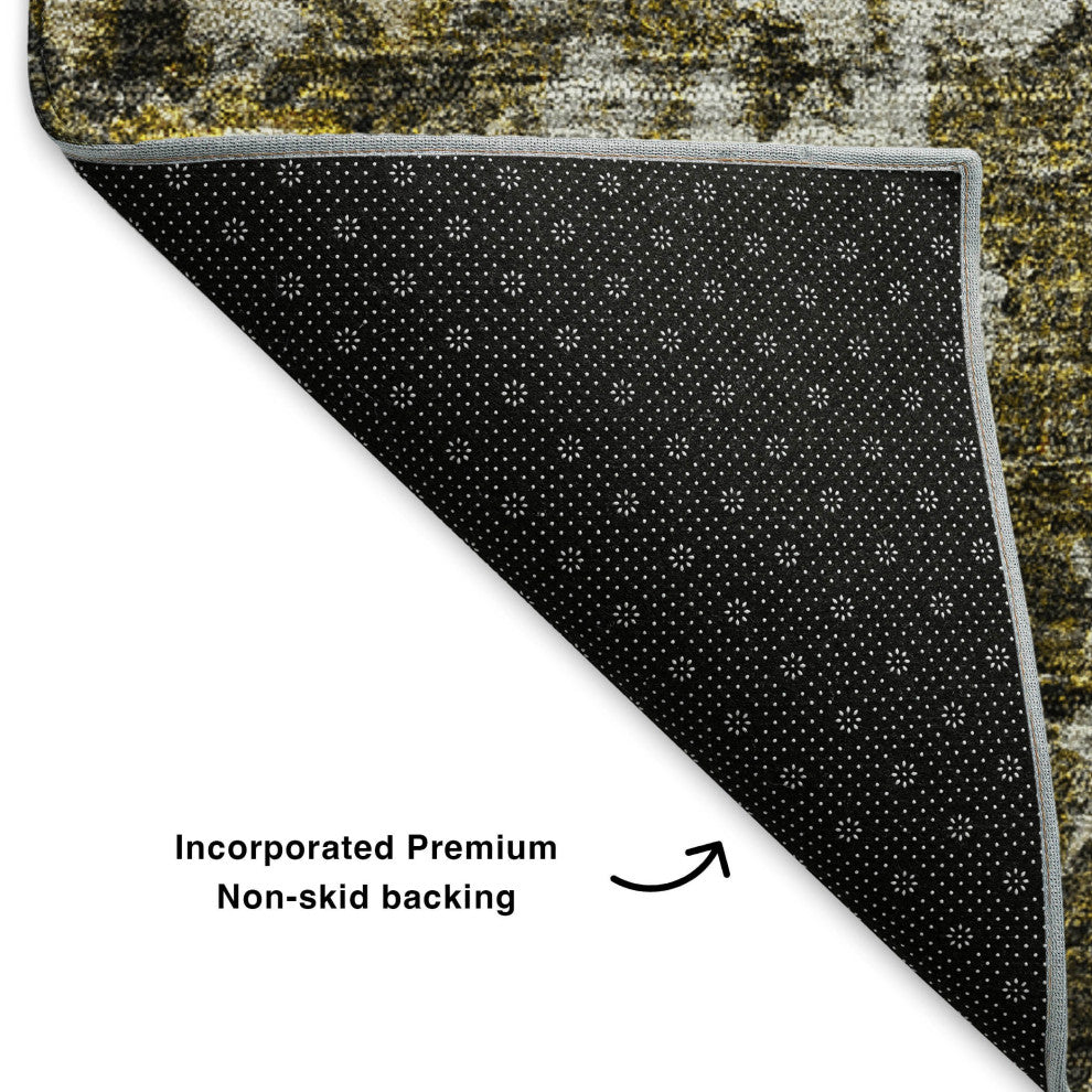 Premium Machine Washable Mayfield AMF651 Mocha 2'6" x 3'10" Rug