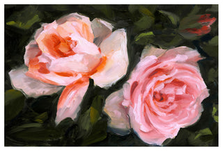 "Ethereal Roses" Frameless Reverse Printed Tempered Art Glass Wall Art, Tmp-210784-4832