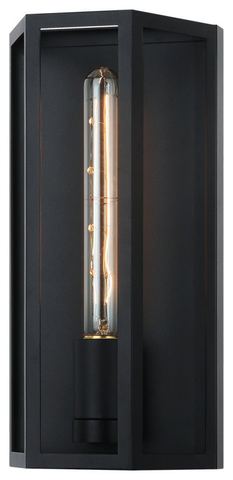 Matteo Lighting W64501MB Wall Sconce, Matte Black Finish