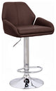 Modern Home Tesla "Leather" Contemporary Adjustable Height Bar/Counter Stool