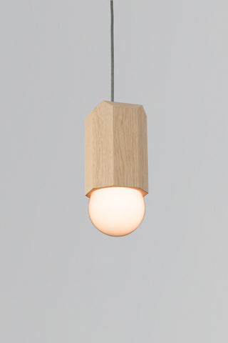 Bimar 1-Light Pendant, White Washed Oak, Led