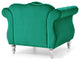 Hollywood Green Velvet Tufted Accent Chair