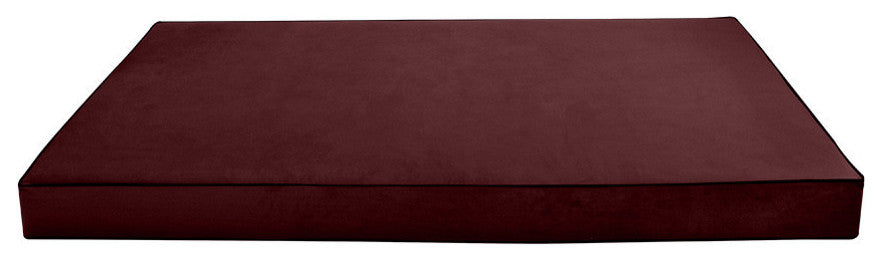 Contrast Pipe 8" Twin-XL 80x39x8 Velvet Indoor Daybed Mattress COVER ONLY-AD368