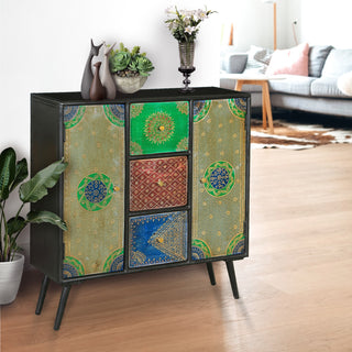 Product shown in a real room setting; entire cabinet visible; lifestyle context.