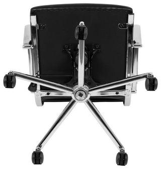 Hansel High Back LeatherSoft  Ribbed Executive Swivel Office Chair, Black
