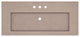 48" Capistrano Vanity Top with Integral Sink, Earth, 8" Widespread Faucet Holes