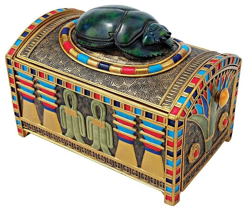 Royal Egyptian Scarab Treasure Box