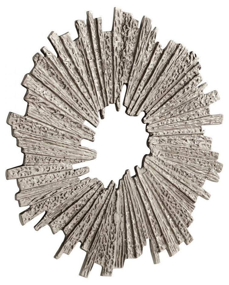 Large Cadabra Wall Decor, Antique Nickel, Aluminum, 21.5"W (11305 MGU4K)