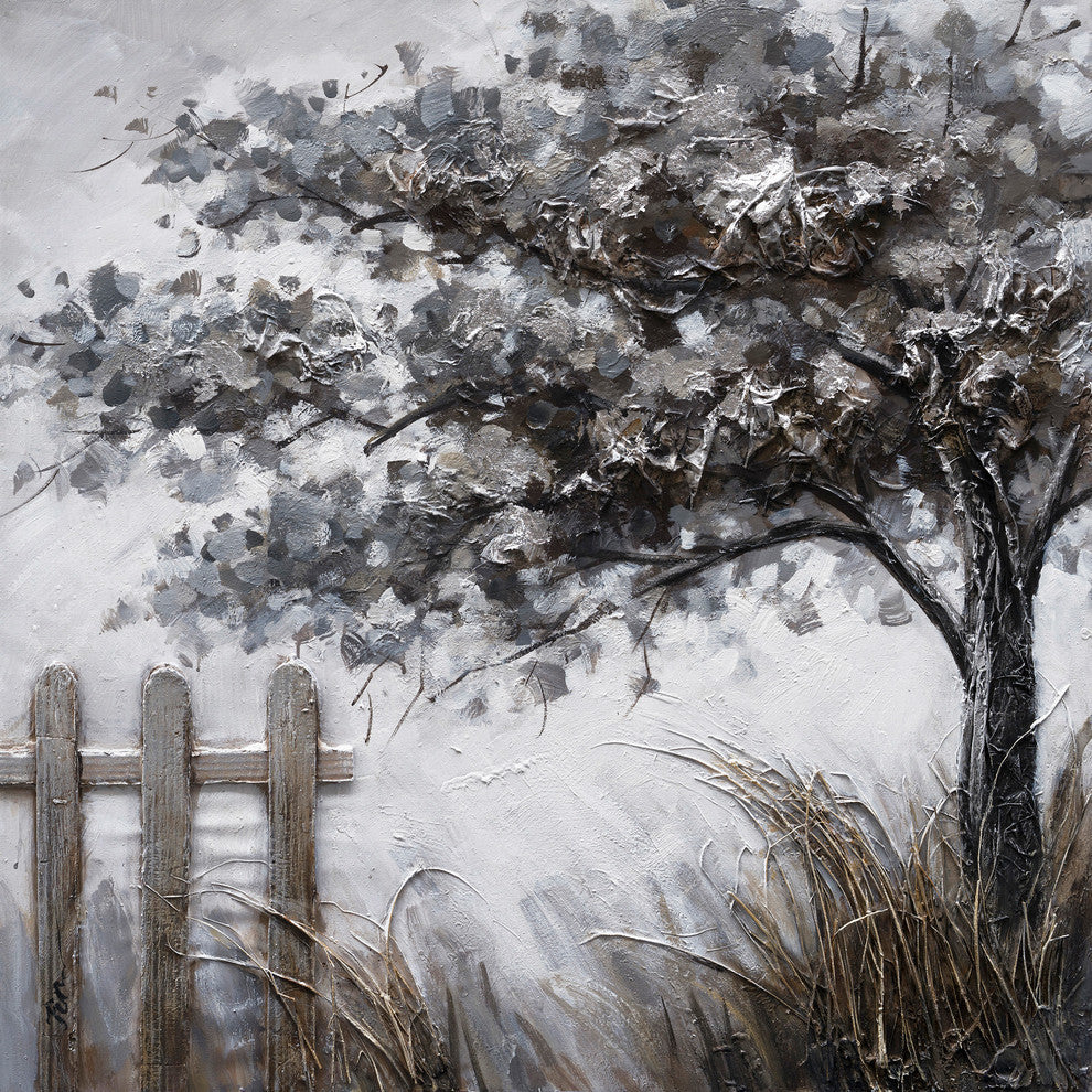 "A Taste of Winter" Hand Painted Canvas Art, 40"x40"