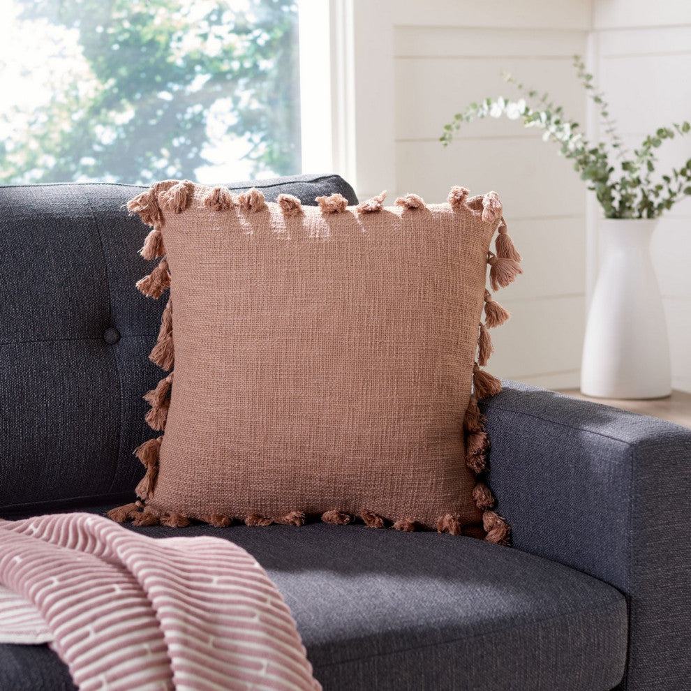 Safavieh Skyla Pillow Pink 18" X 18"