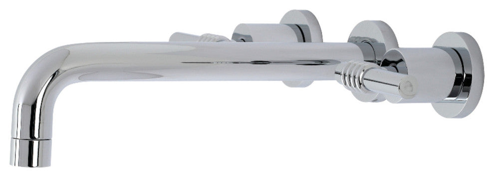 KS8021ML Two-Handle Wall Mount Tub Faucet, Polished Chrome