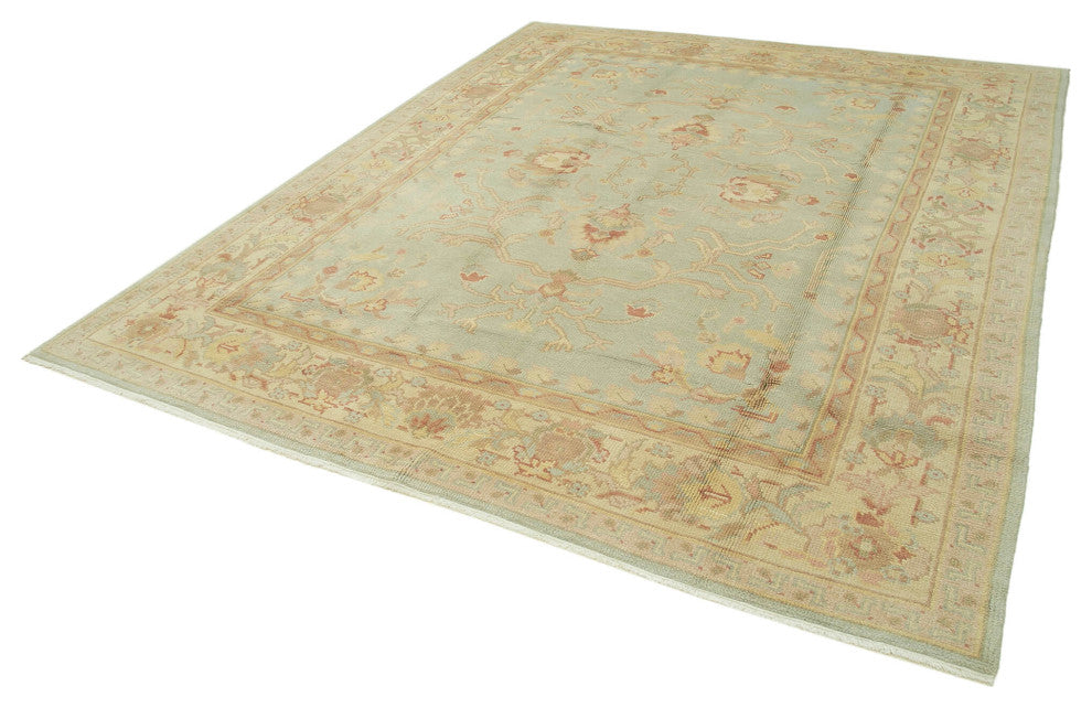 Rug N Carpet - Handwoven Oriental 8' 0" x 10' 0" Decorative Oushak Area Rug
