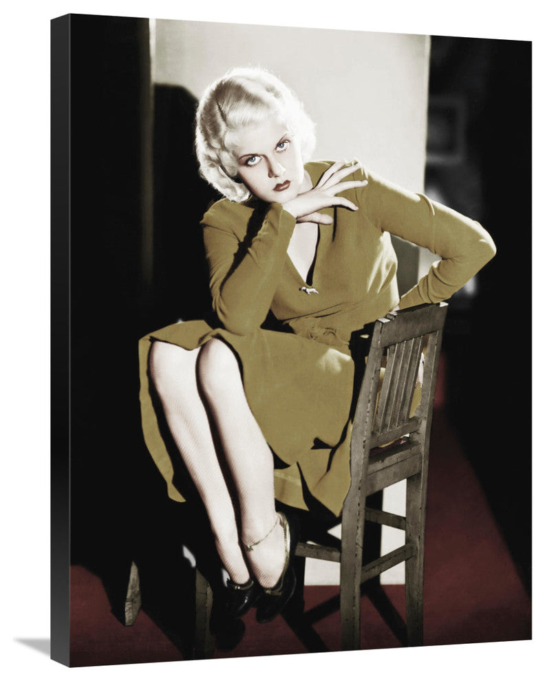 "Jean Harlow" Stretched Canvas Giclee by Hollywood Photo Archive, 23"x30"