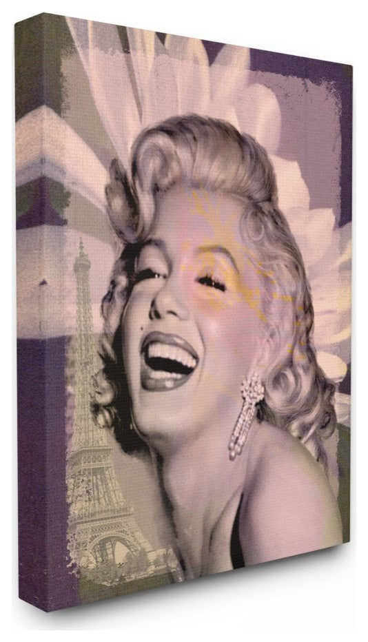 Stupell Industries Marilyn Laughing Vintage Hollywood Movie Star, 30 x 40