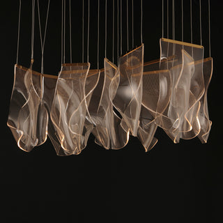 ET2 E24878-133 Rinkle 36"W LED Multi Light Linear Abstract - Polished Chrome